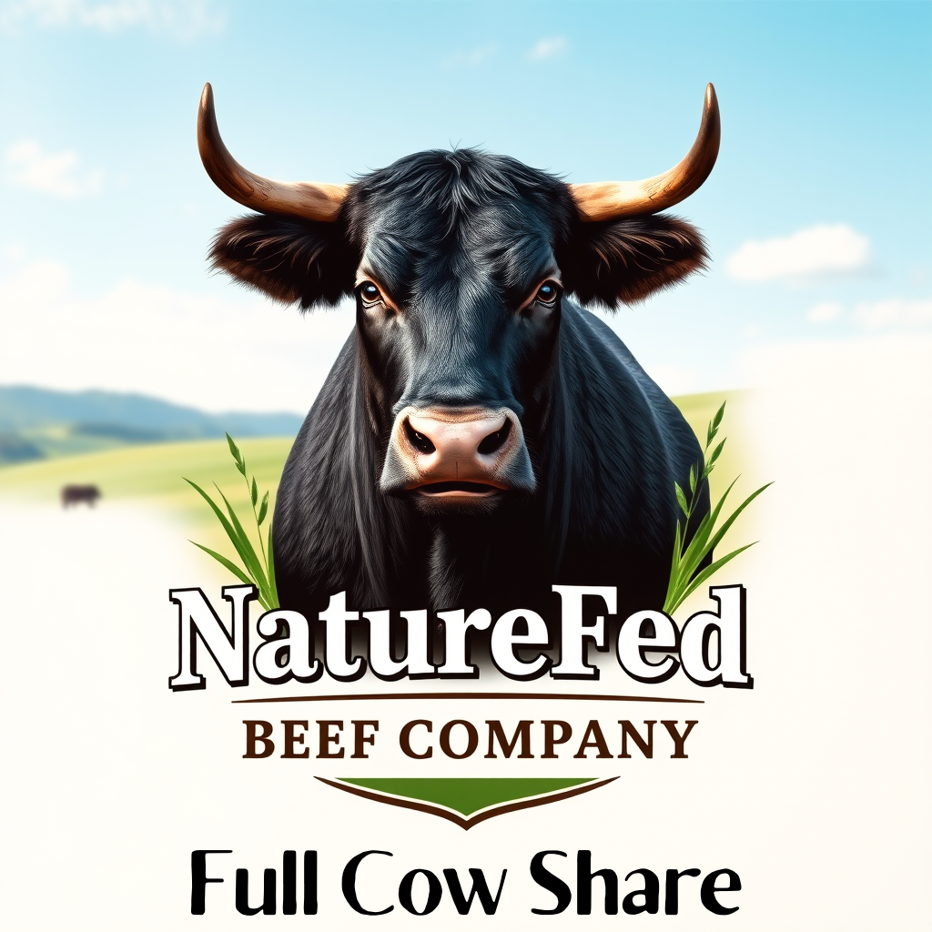 Whole Pasture Raised and Finished Angus Beef Cow